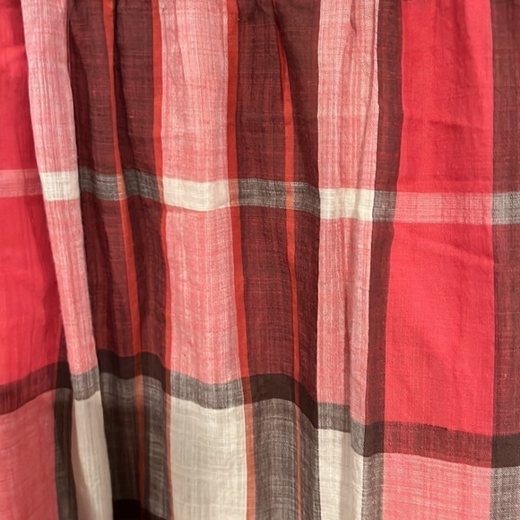 TALBOTS plaid sleeveless dress with flounce size 8 - Picture 2 of 10